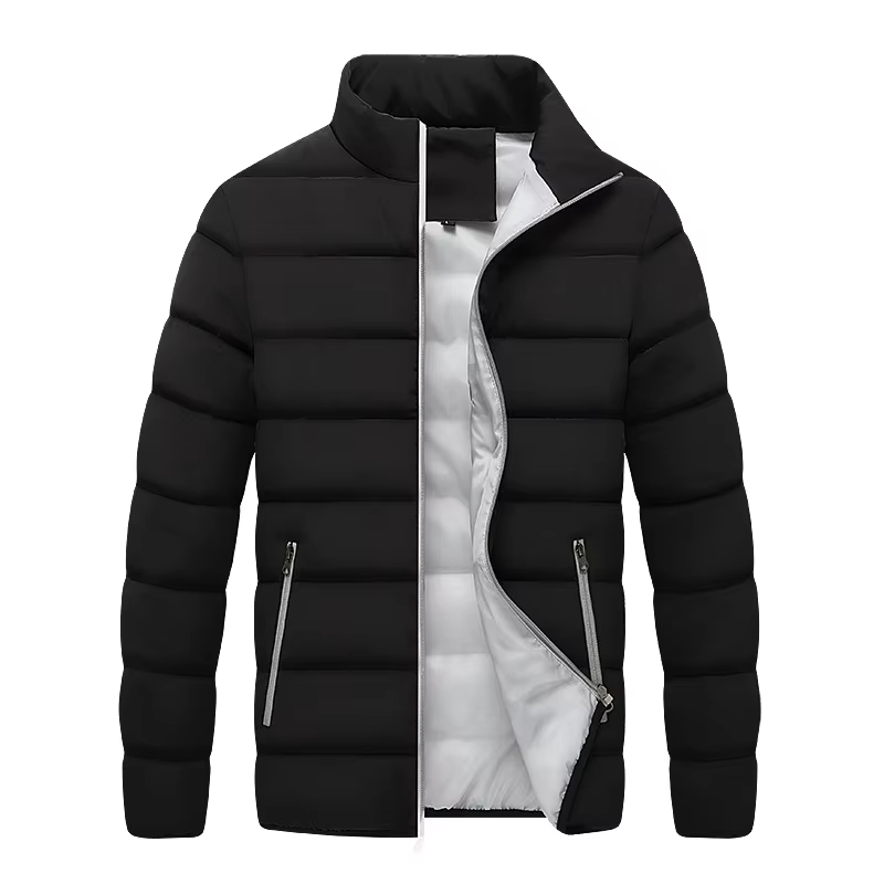 Custom Men's Slim-Fit Winter Running Jacket Stand Colla
