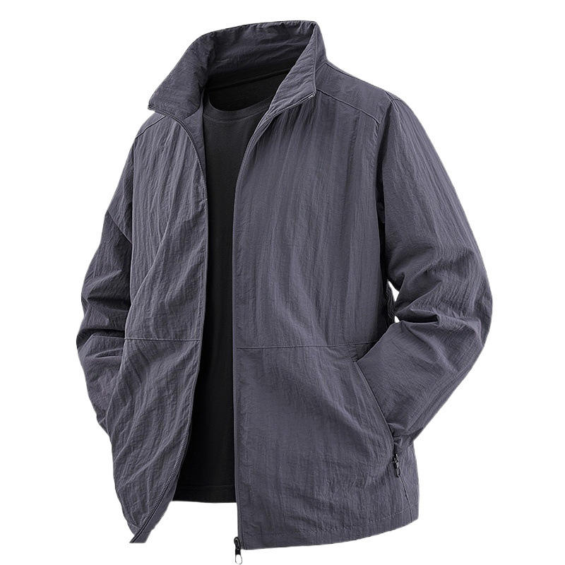 Men's Casual Spring and Autumn Waterproof Thin Jacket w