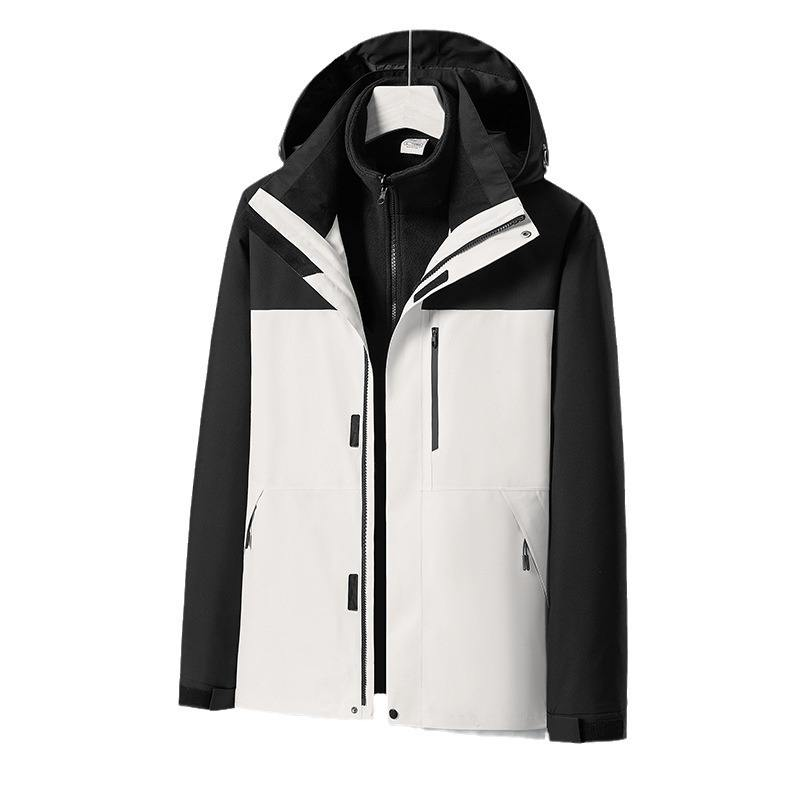 Unisex Three-in-One Winter Jacket for Men Women Heat-Sealed 