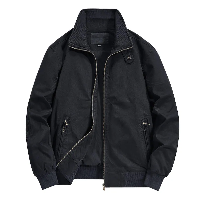 Spring Autumn Men's Retro Jacket American Style Rabbit 