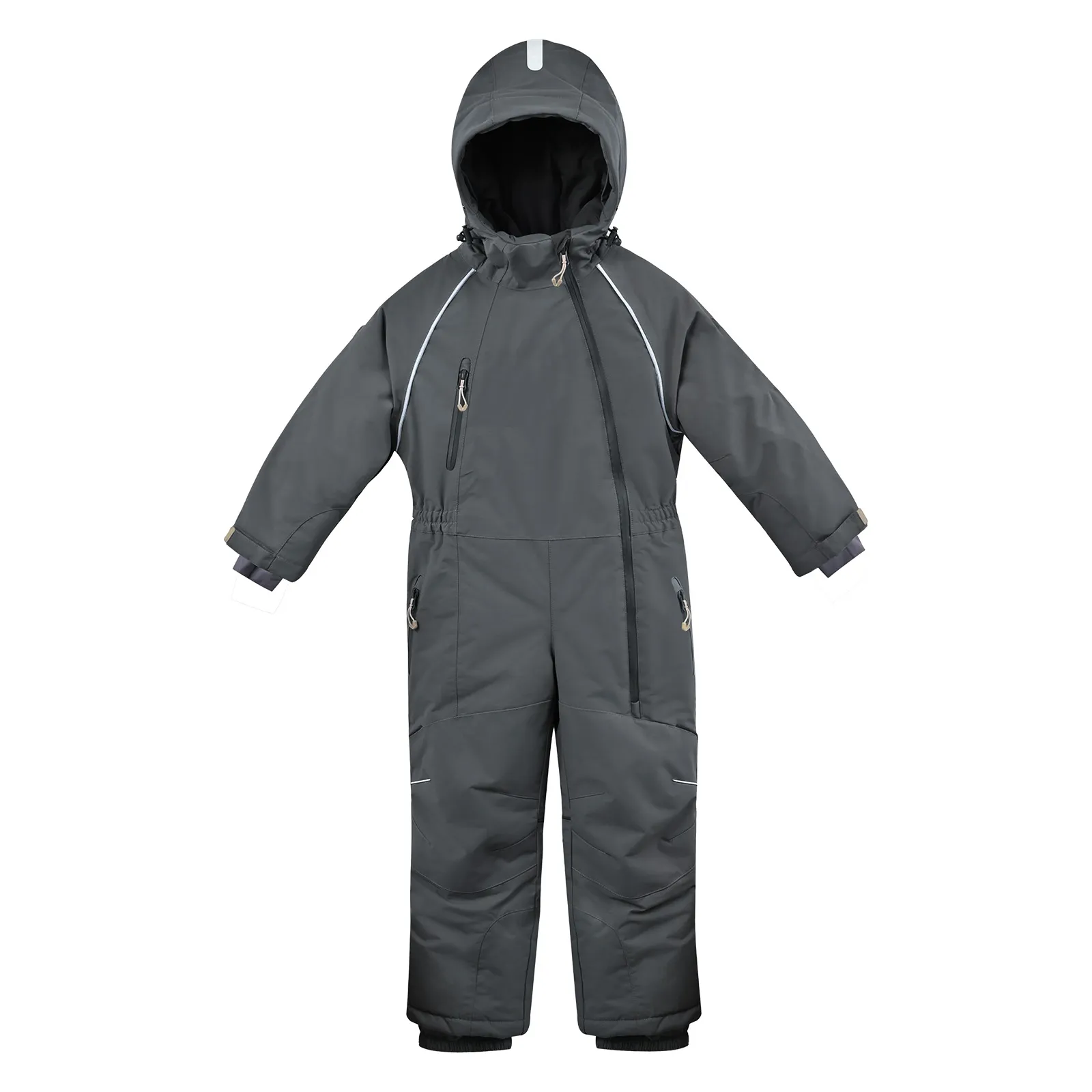 Kids' One-Piece Waterproof Windproof Warm Hooded Ski Sn