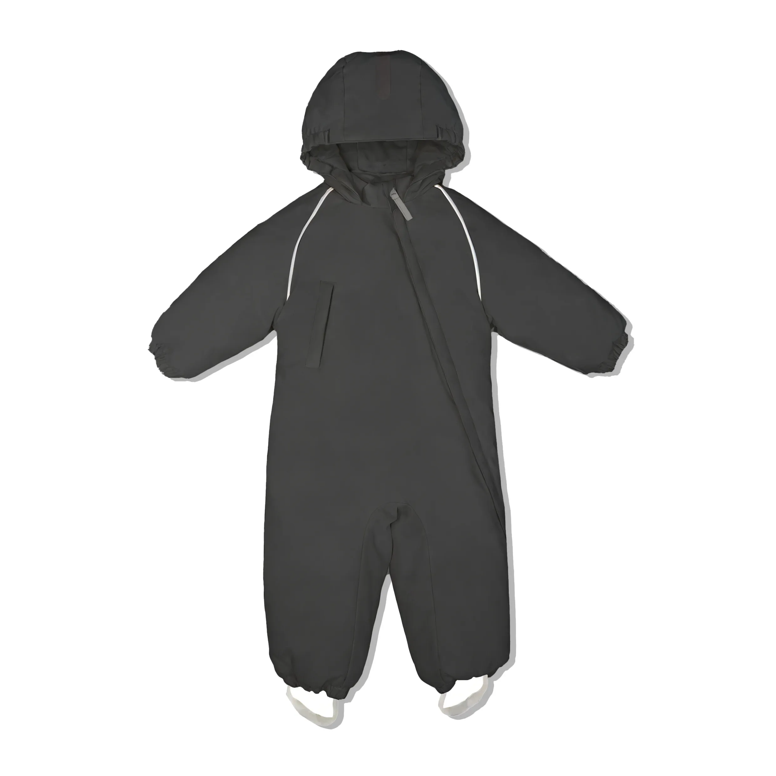 Infant Winter Waterproof Hooded Snowsuit Black
