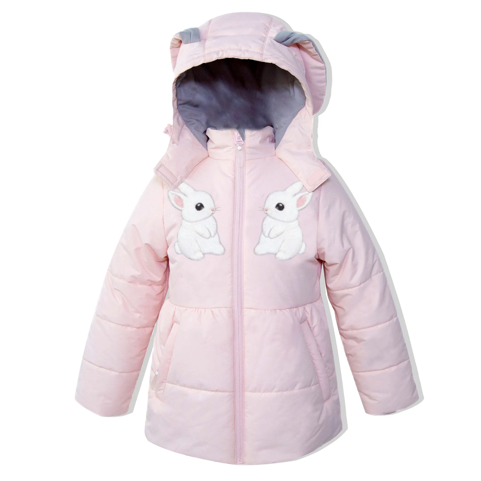 Fashion Kids Winter Cotton Coats with Hood Waterproof Casual