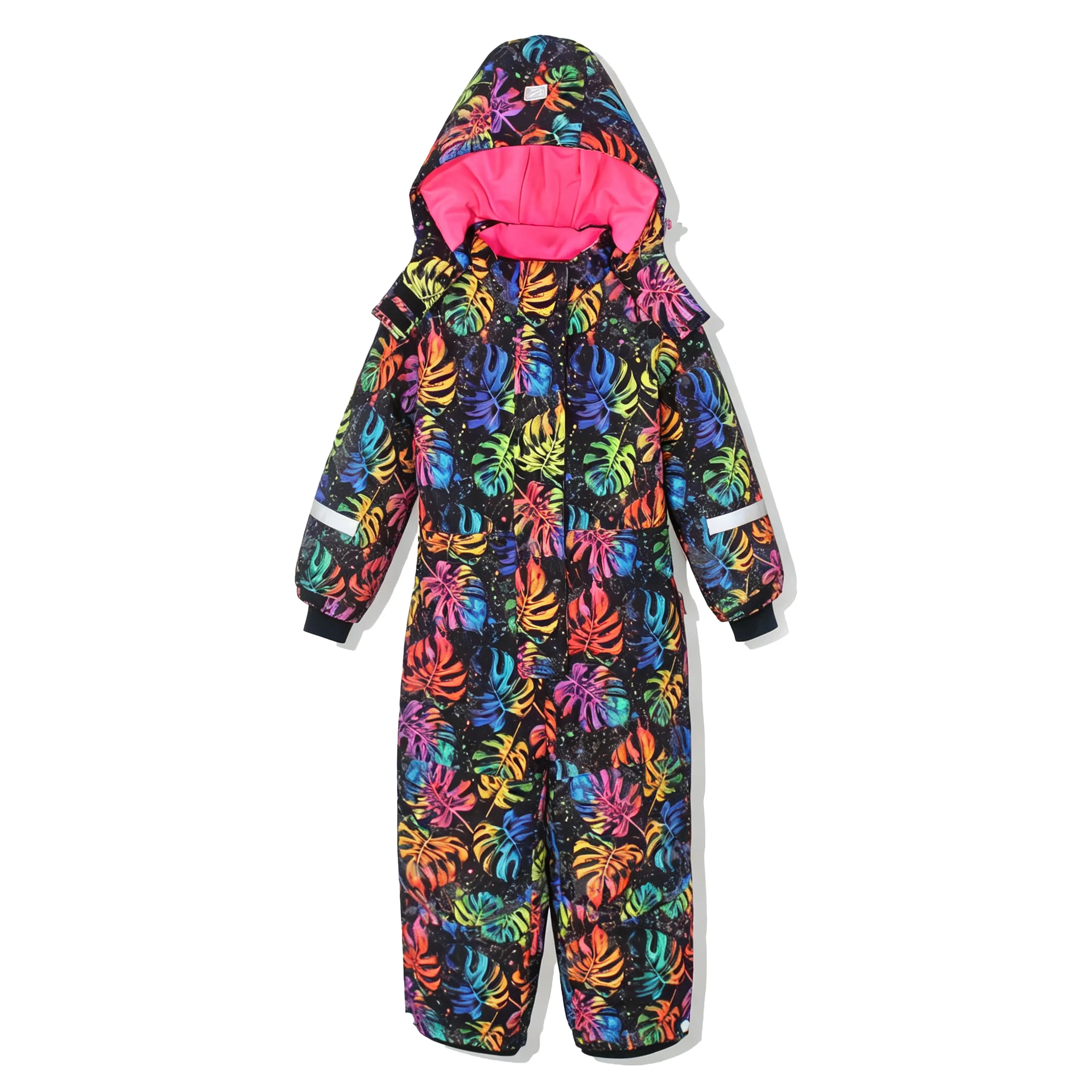 Kids Colorful Printed One Piece Ski Snow Suit