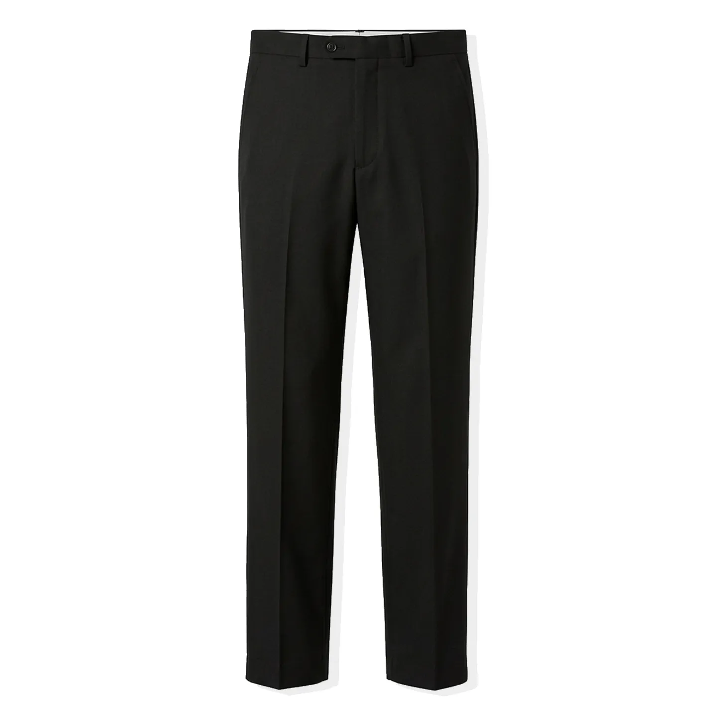Men's Black Straight Fit Formal Suit Pants for Work &am
